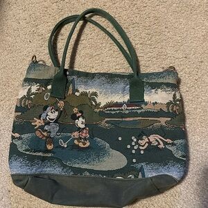 Embroidered Mickey mouse golfing with Minnie and Pluto